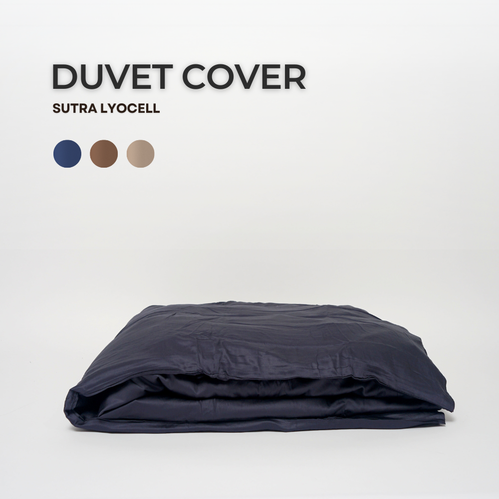 Duvet Cover / Sarung Selimut Midnight Navy | Sutra Lyocell 80s